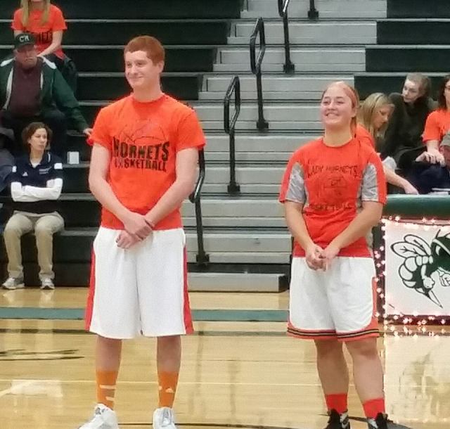 The Type 1 Basketball Players being recognized.